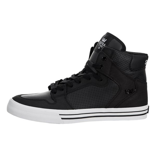 Supra Vaider High Top Shoes Mens - Black | UK 36X0A09